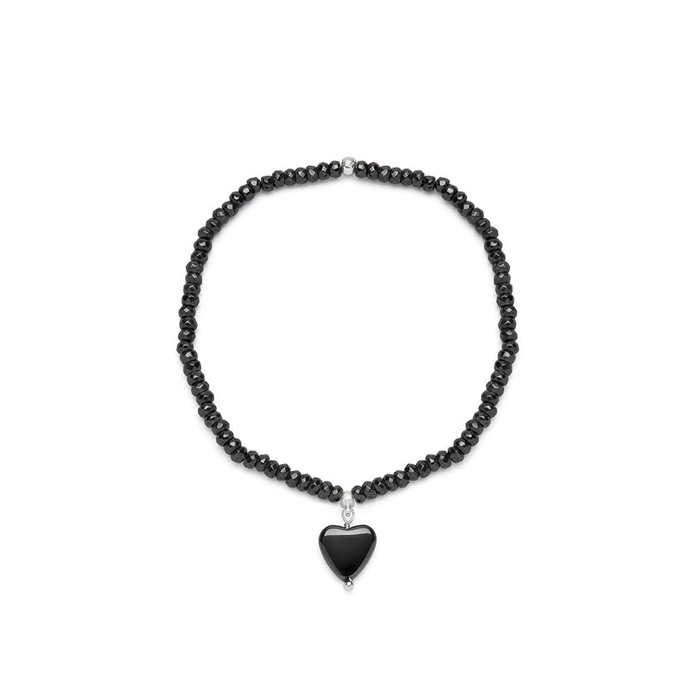 Bracciale elastico cuore pendente @Vestopazzo